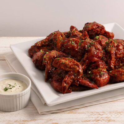 Buffalo Wings with Ranch/Bleu Cheese Dressing