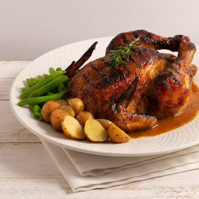 Roast Chicken in Rosemary Honey Mustard Sauce