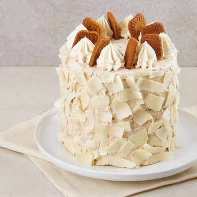 White Chocolate and Cookie Butter Cake